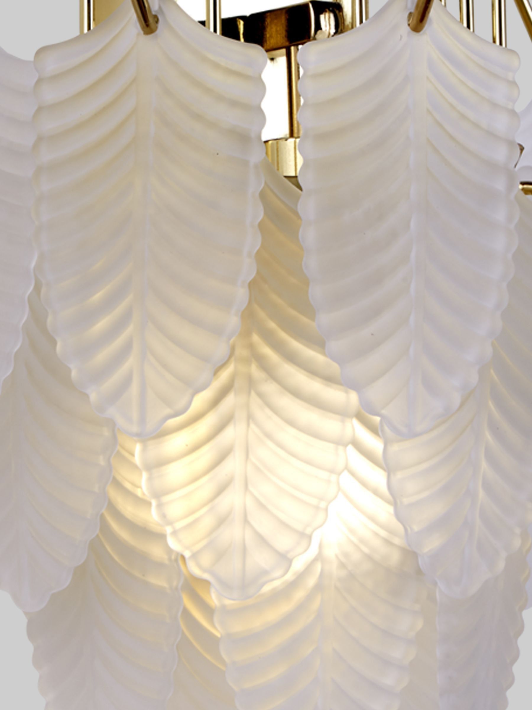Searchlight brass frosted glass wall light 29cm, imported from the UK