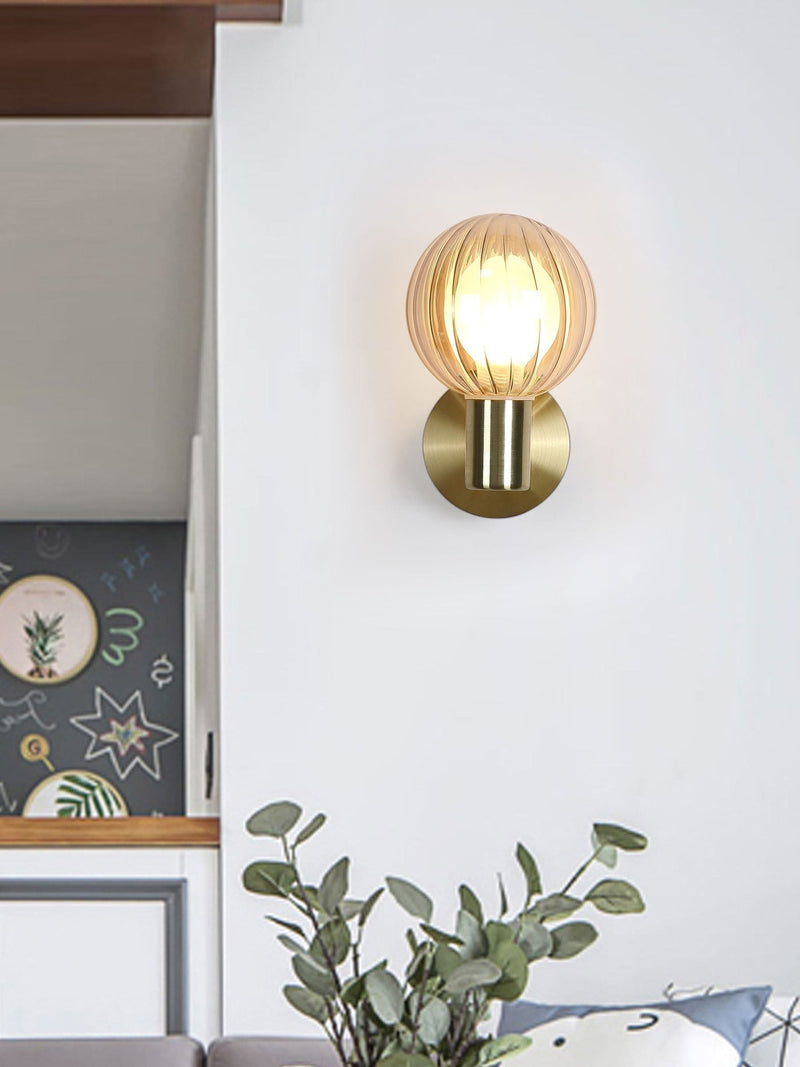 Searchlight wall light champagne brass 12.5cm, UK version