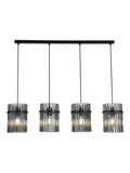 Searchlight black smoked glass bar pendant ceiling light, imported from the UK
