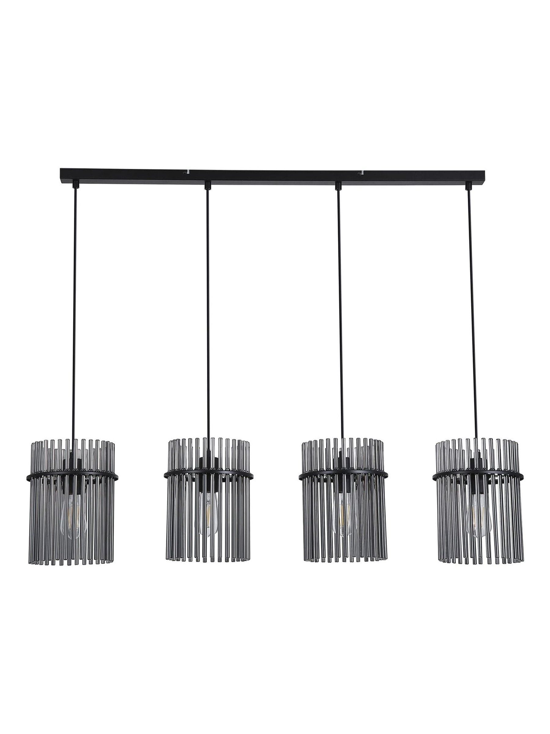 Searchlight black smoked glass bar pendant ceiling light, imported from the UK