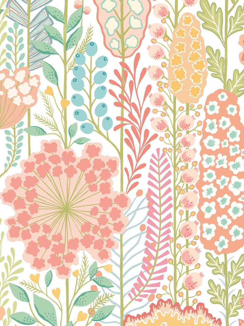 Ohpopsi Pistachio Mix Seedheads Apricot Mix Wallpaper Sample A4