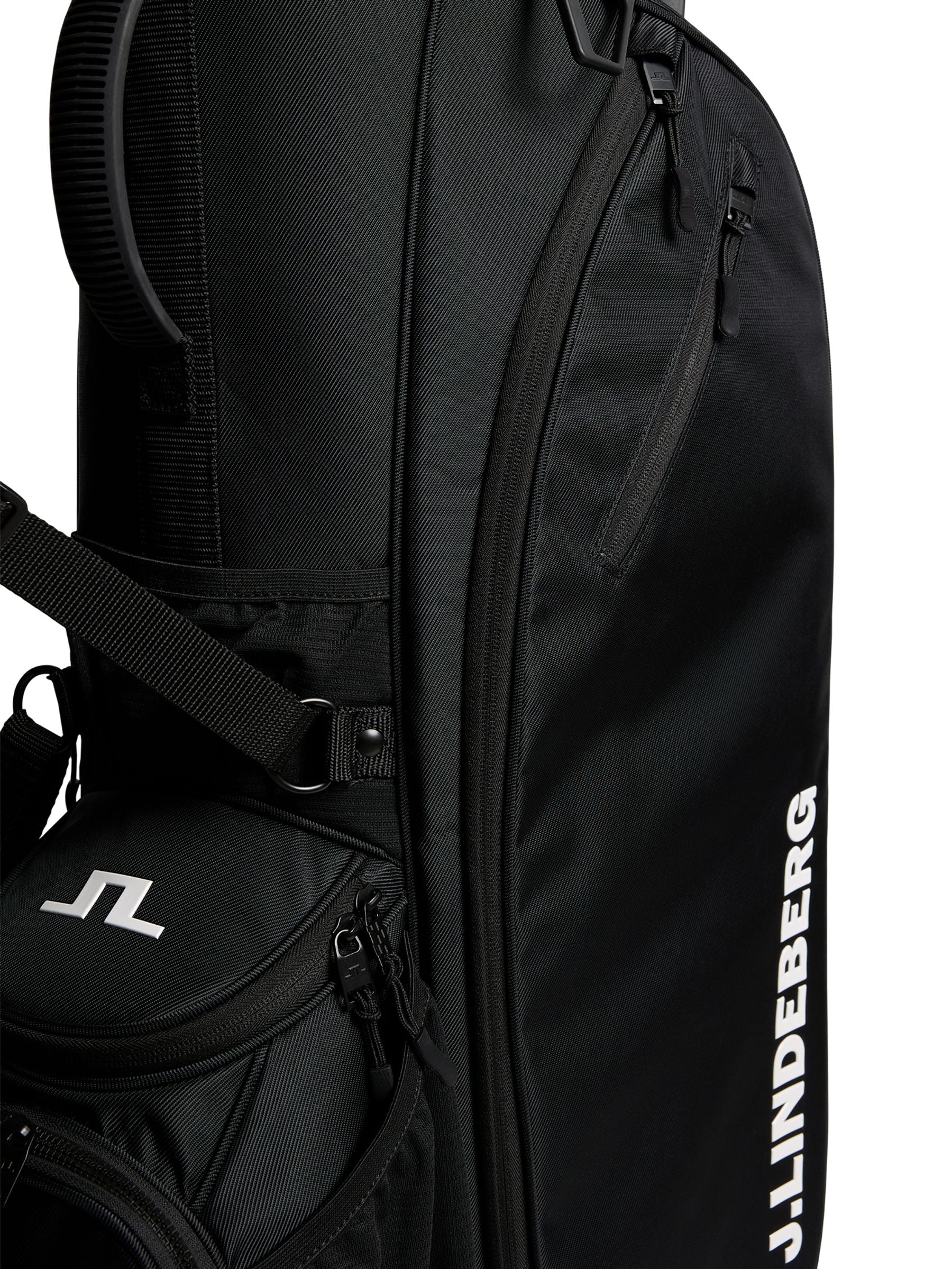 J.Lindeberg Black Flare golf bag, UK version
