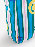 Eleanor Bowmer blue green stripe tote bag 100% recycled polyester, imported from the UK