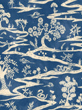 Ohpopsi wallpaper sample Cobalt Kaiwa A4 (British brand)