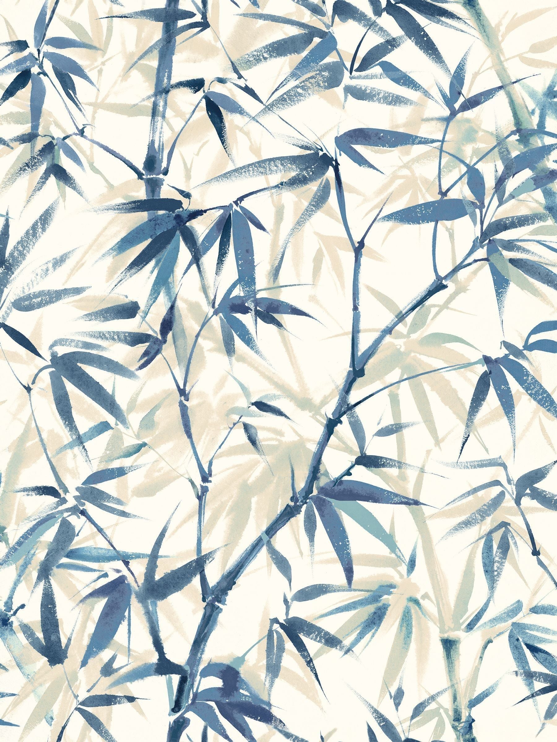Ohpopsi Sapphire Shadow Bamboo Willow A4 wallpaper sample, UK version