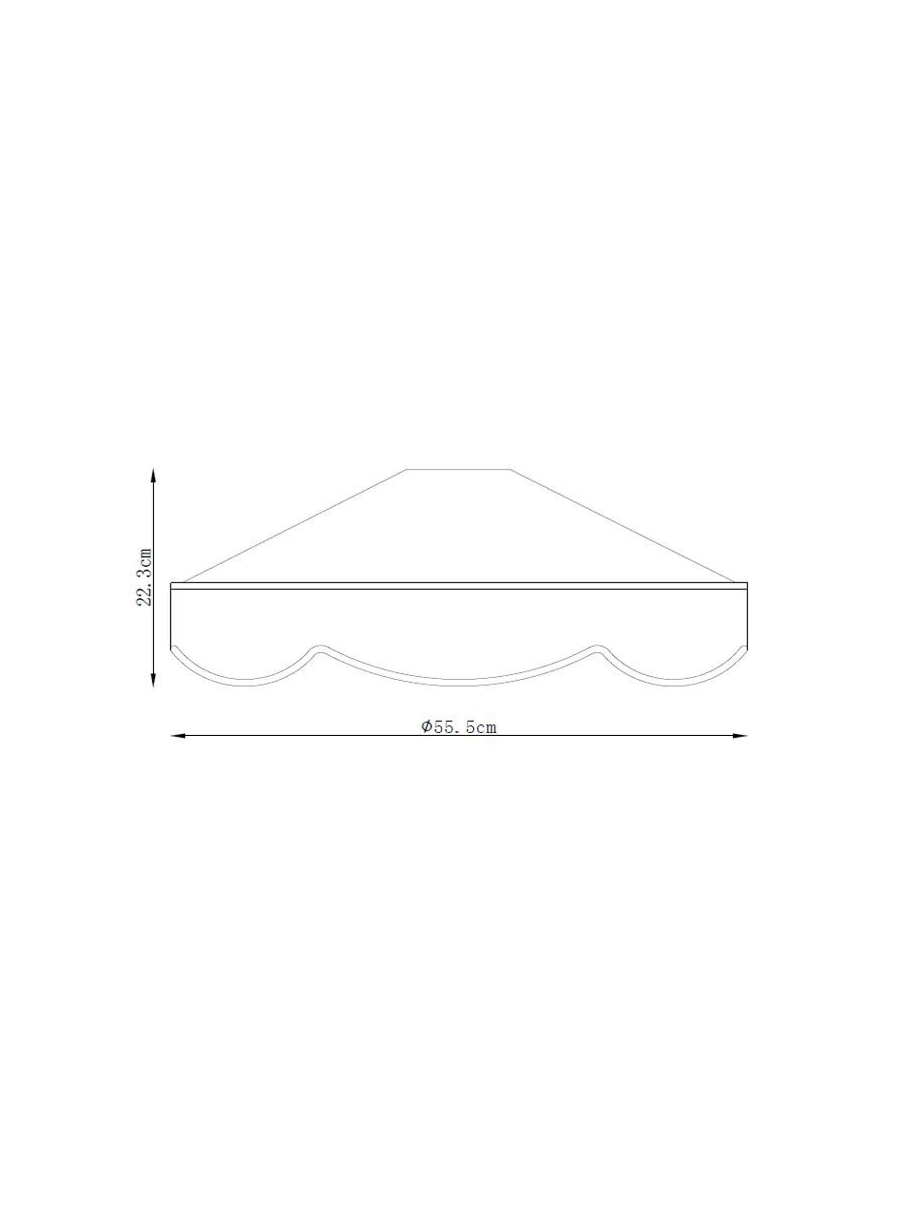 Padbury Easy Fit lamp shade with scalloped edge (British brand)