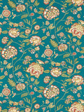Clarke and Clarke wallpaper sample Spice Teal Barmeri A4 (British brand)