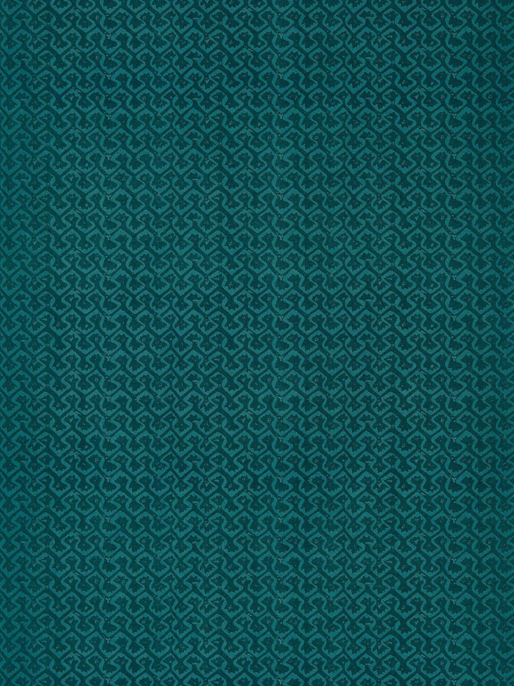 Clarke and Clarke Teal Kalpa Indira wallpaper sample A4 - British product