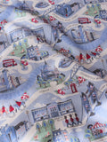 Cath Kidston London Town blue tea towels set of 2 (British brand)
