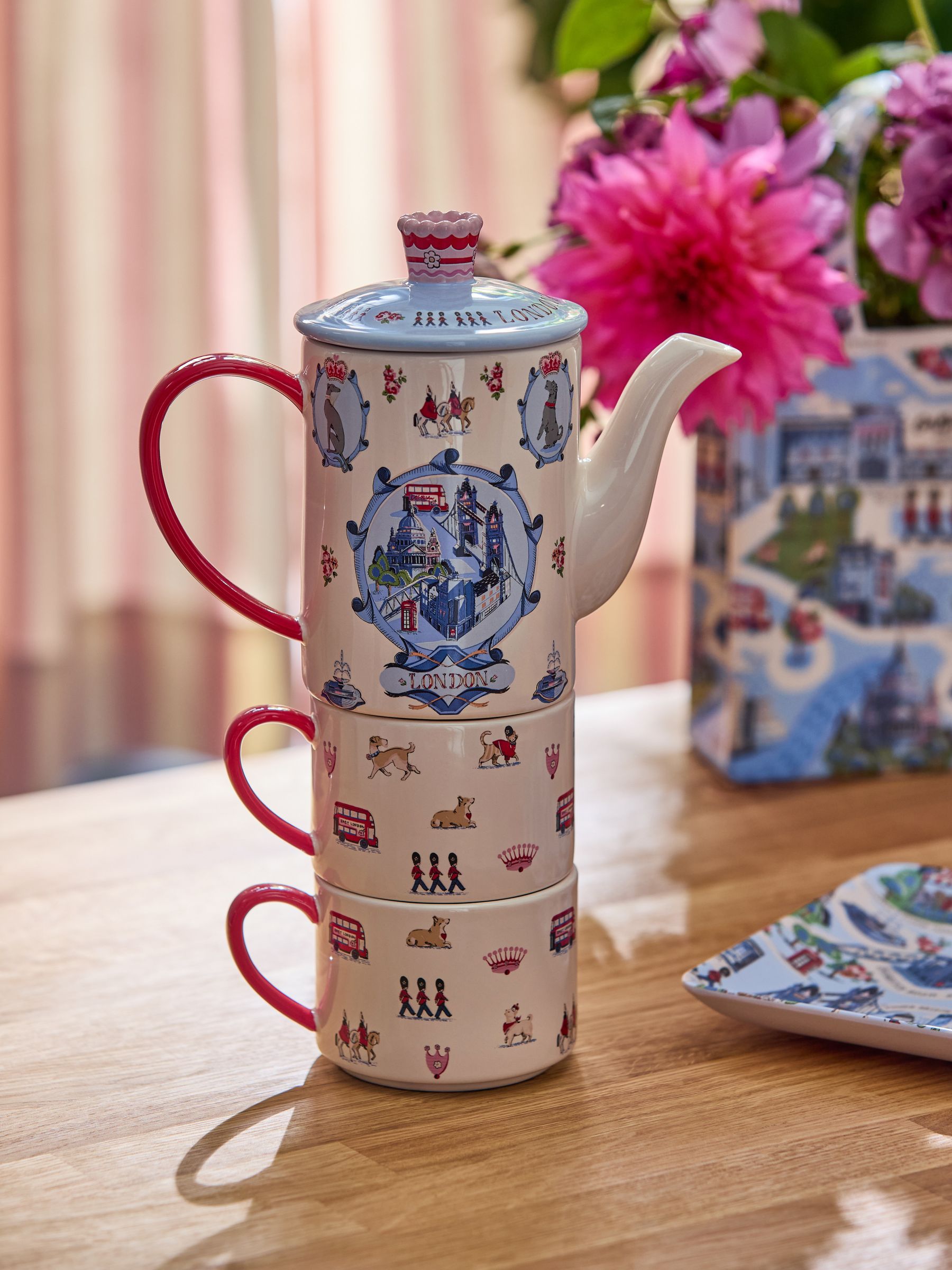 Cath Kidston London Town tea for two set (British brand)