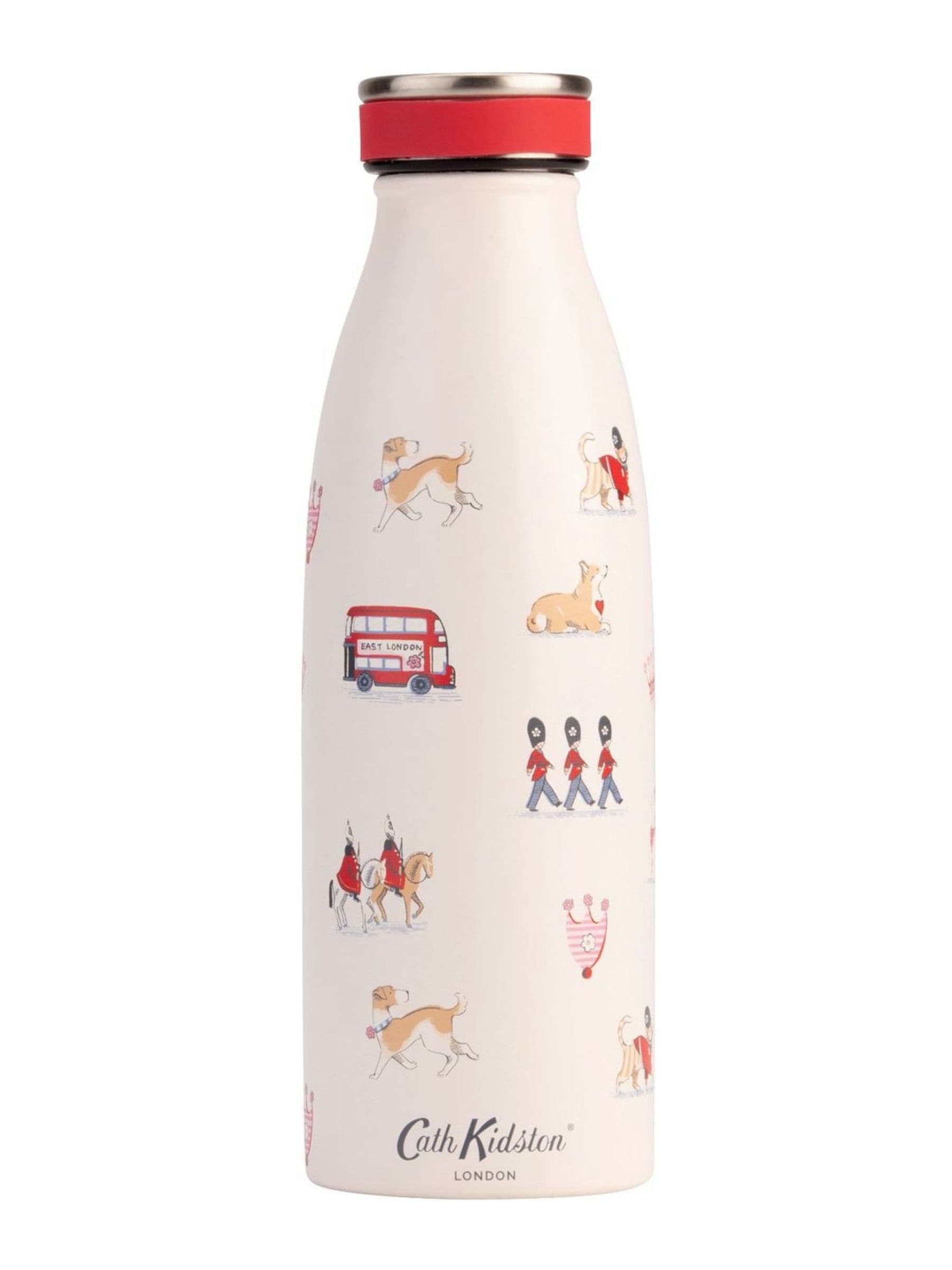 Cath Kidston Neutral London Town stainless steel bottle 350ml (British brand)