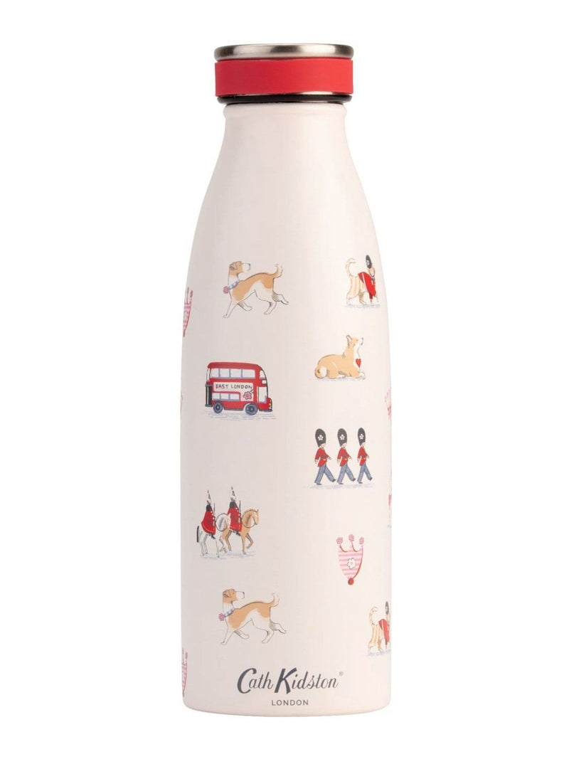 Cath Kidston Neutral London Town stainless steel bottle 350ml (British brand)