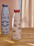 Cath Kidston Neutral London Town stainless steel bottle 350ml (British brand)