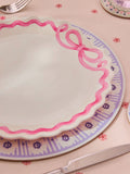 Cath Kidston Pink Spitalfields Silk dinner plates set of 4, UK version