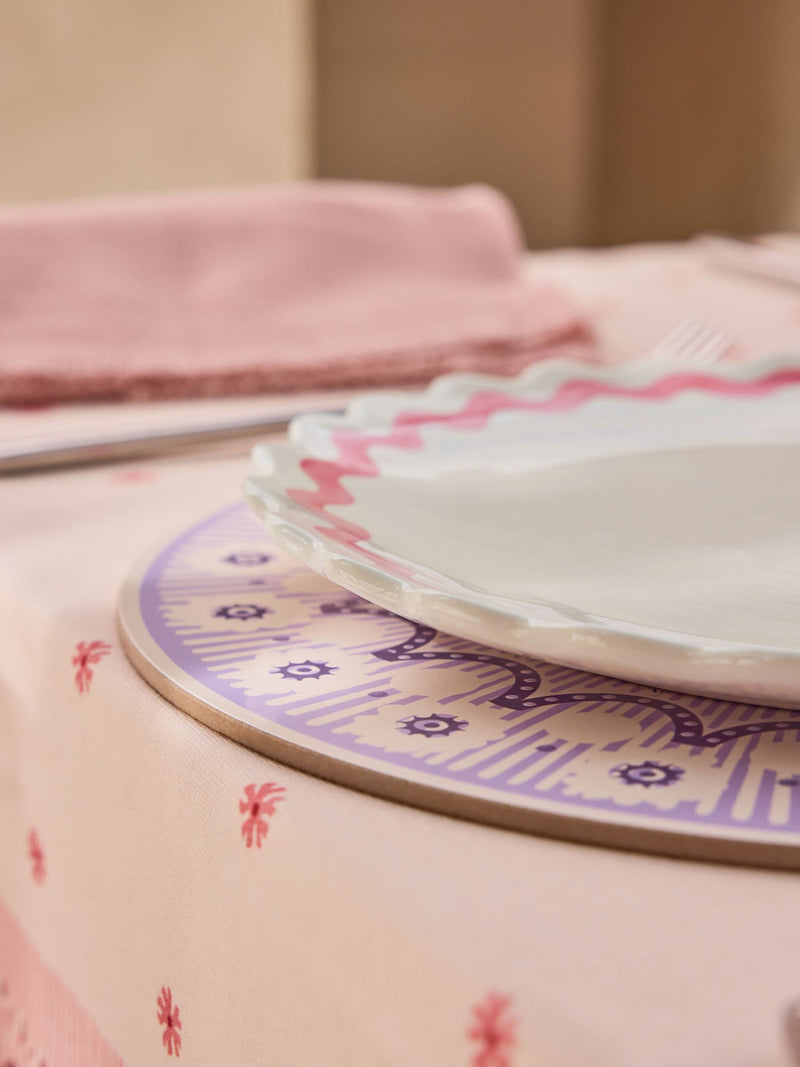 Cath Kidston Pink Spitalfields Silk dinner plates set of 4, UK version
