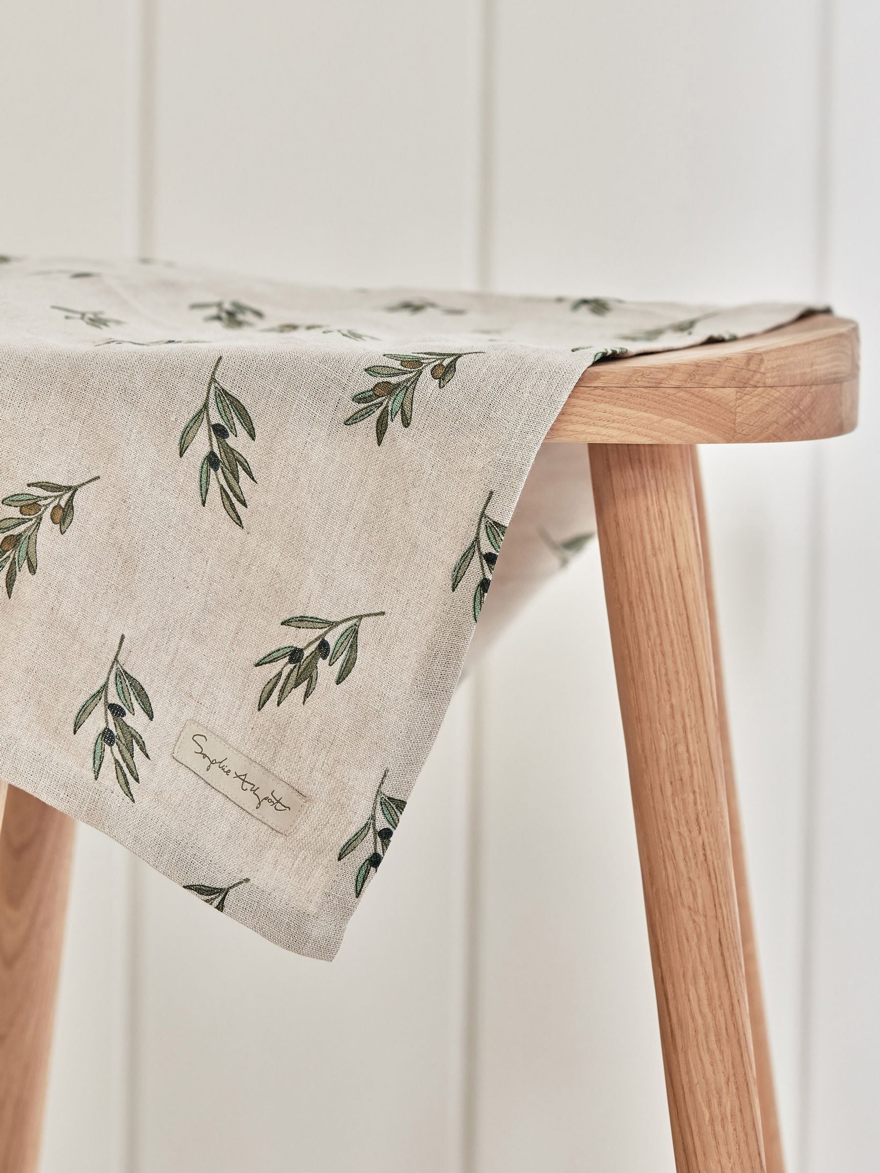 Sophie Allport linen tea towel natural olive 45x65cm (British brand)