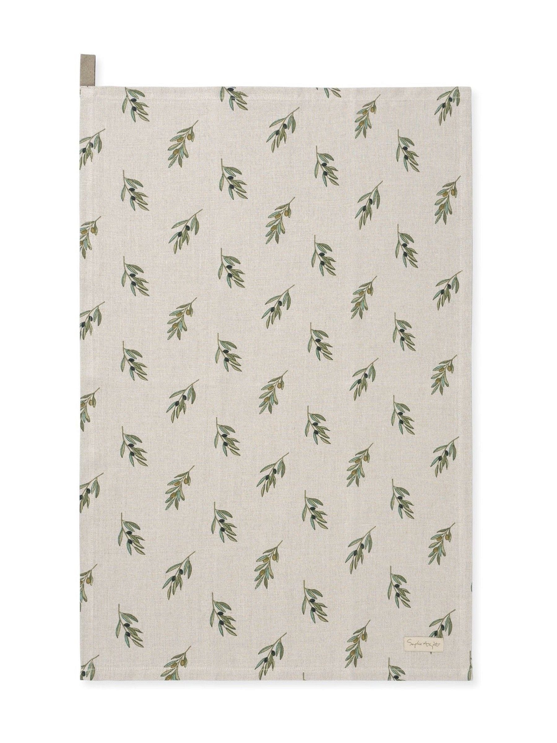 Sophie Allport linen tea towel natural olive 45x65cm (British brand)