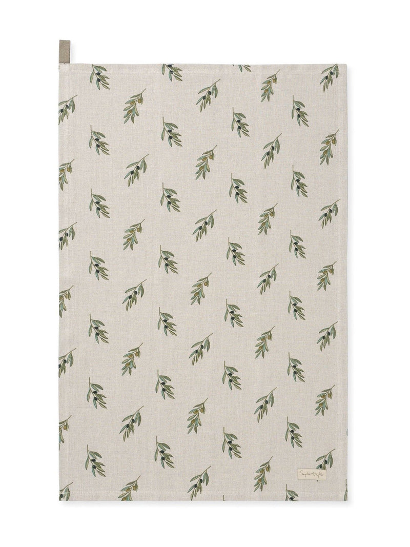 Sophie Allport linen tea towel natural olive 45x65cm (British brand)