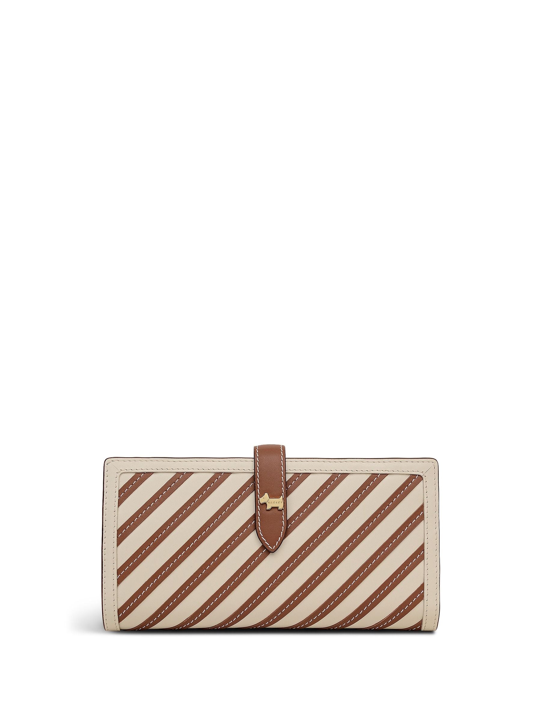 Radley White Willis Street Stripe leather wallet, UK version