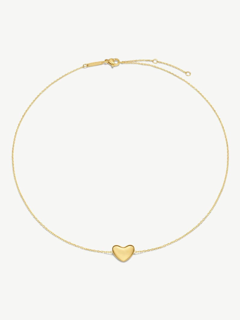 D.LOUISE gold tone bubble heart single necklace (British brand)