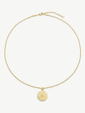 D.LOUISE gold tone heart talisman necklace with stones, imported from the UK