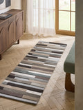 Greige Rio Broken Stripes Runner