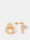 Mint Velvet gold tone hoop earrings, imported from the UK
