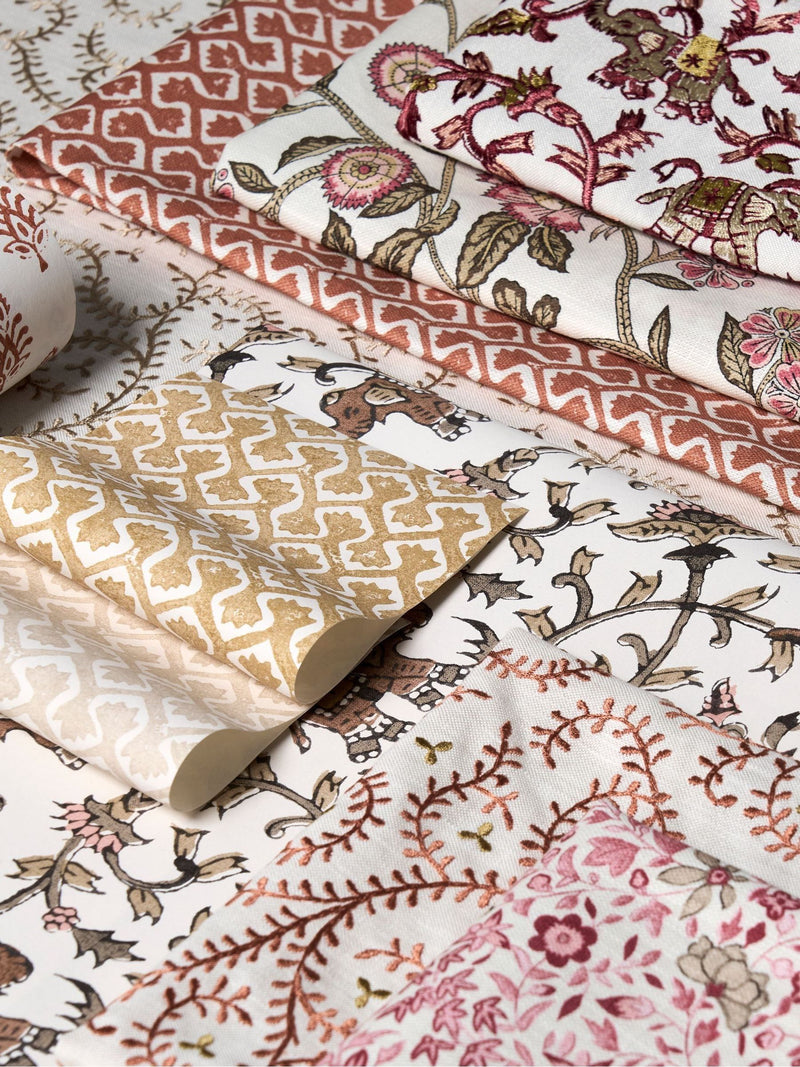 Clarke and Clarke Antique Kalpa Indira wallpaper 10M, imported from the UK