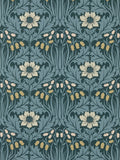 Morris & Co Indigo Anemone wallpaper 10m roll, imported from the UK