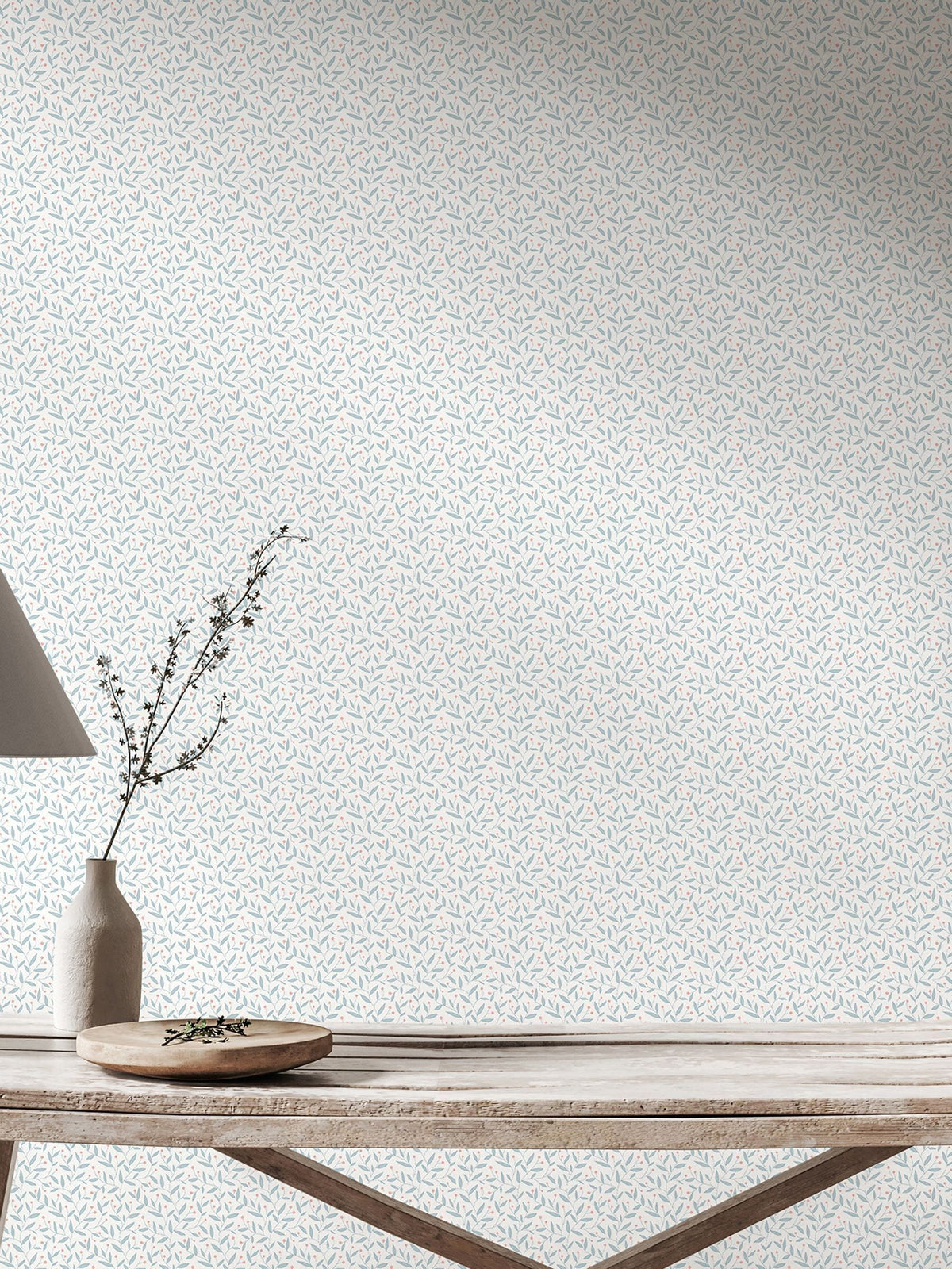 Hoopla Walls Wedgewood Dotty Vine 10M Wallpaper