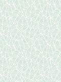 Hoopla Walls Duck Egg Blue Zebra Leaf Linen 10M Wallpaper