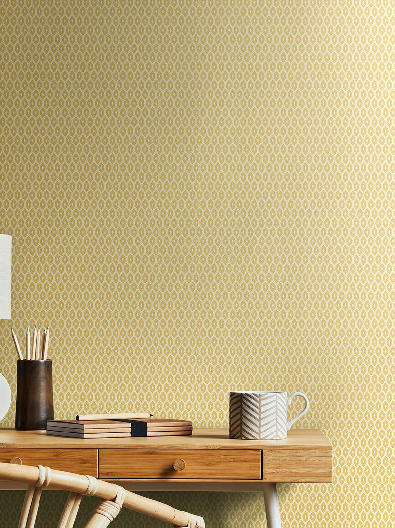 Hoopla Walls Tiny Ogee wallpaper 10m, imported from the UK