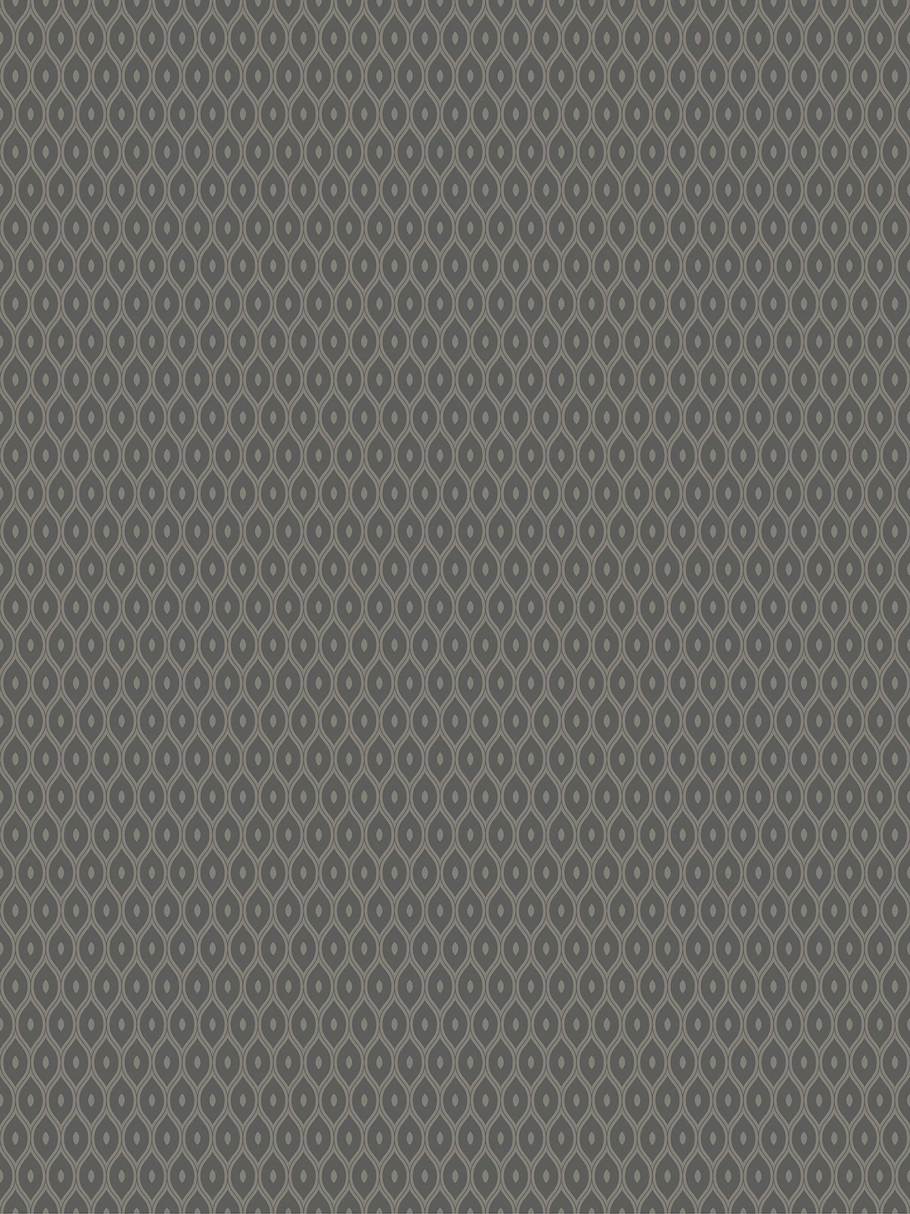 Hoopla Walls Charcoal Tiny Ogee wallpaper 10M - British product