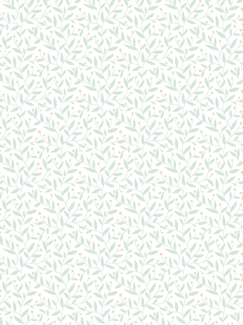 Hoopla Walls Seafoam Dotty Vine 10M Wallpaper