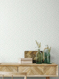 Hoopla Walls Seafoam Dotty Vine 10M Wallpaper