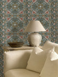 Morris & Co IndigoGold Walthamstow Unfinished Works 10M Wallpaper