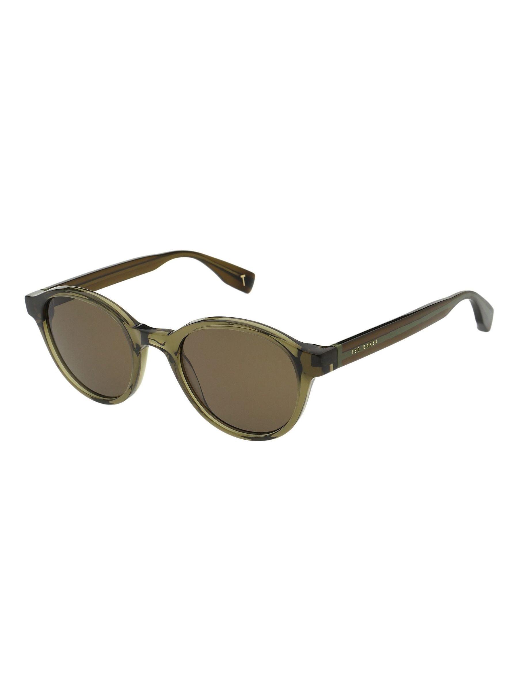 Ted Baker Green Eddie 1800 sunglasses black frame grey lenses - British product