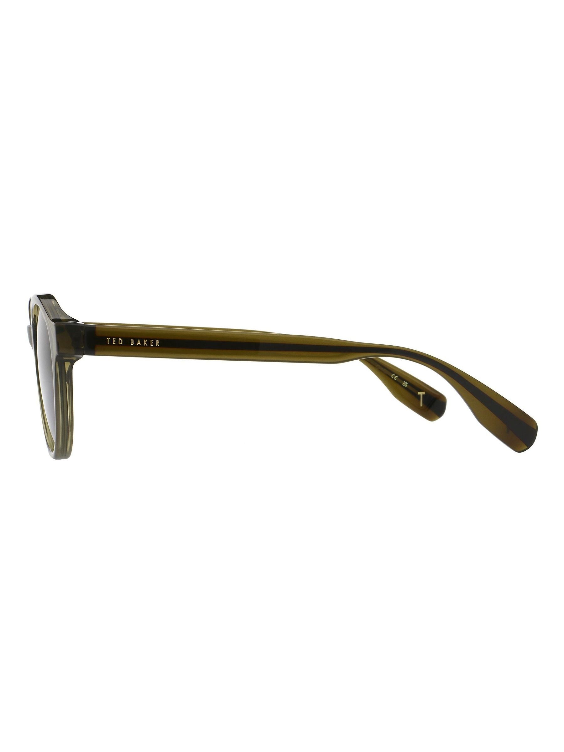 Ted Baker Green Eddie 1800 sunglasses black frame grey lenses - British product