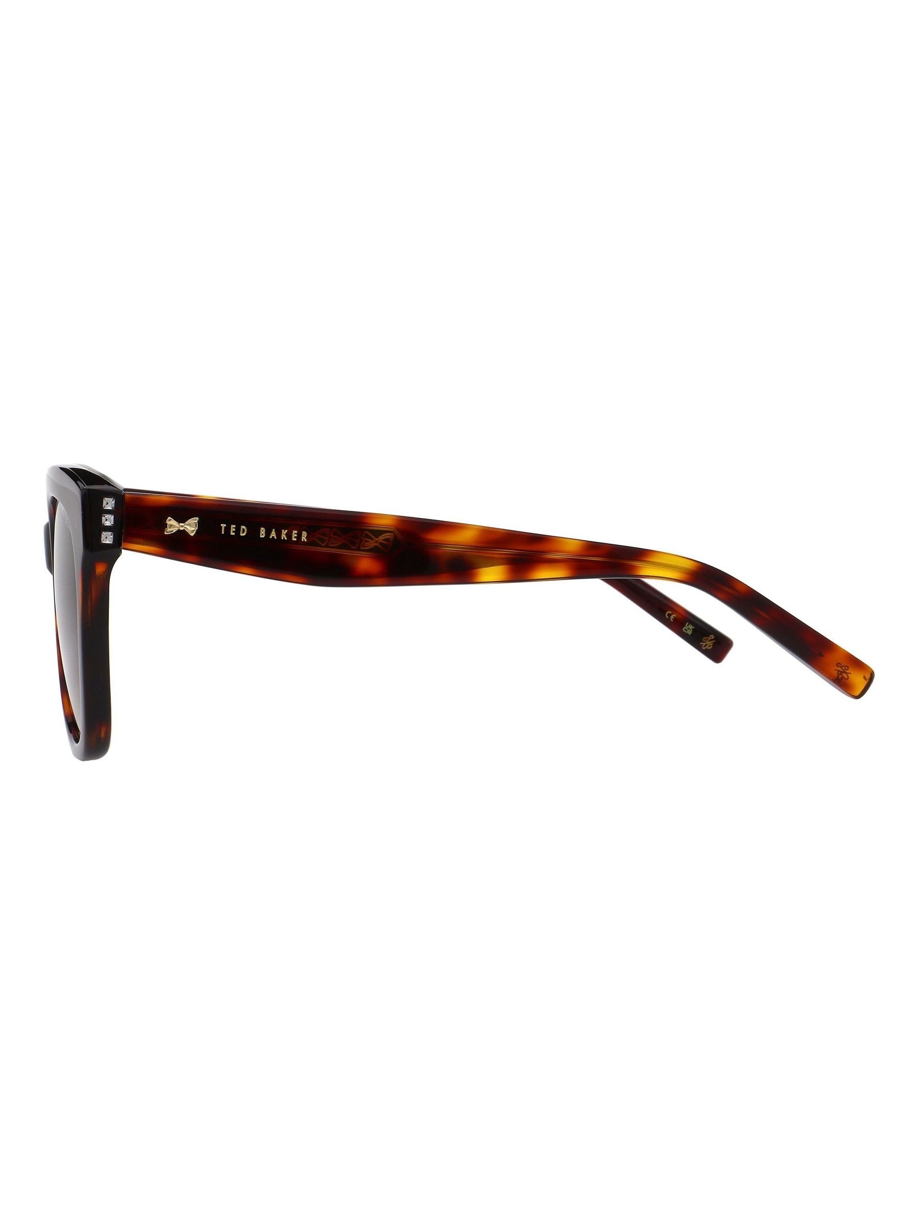 Ted Baker brown/red tortoiseshell Ariela 1808 sunglasses (British brand)