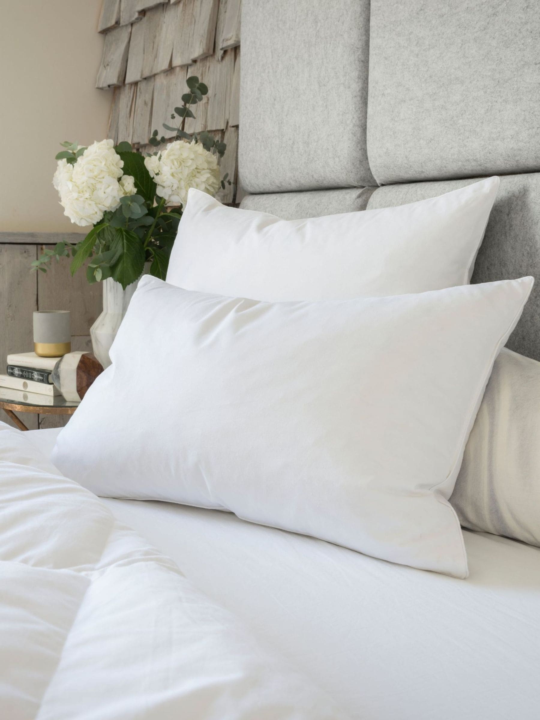 FBC goose feather and down cotton pillow, imported from the UK