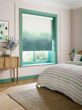 Bluebellgray Teal Ombre made-to-measure roller blind (British brand)