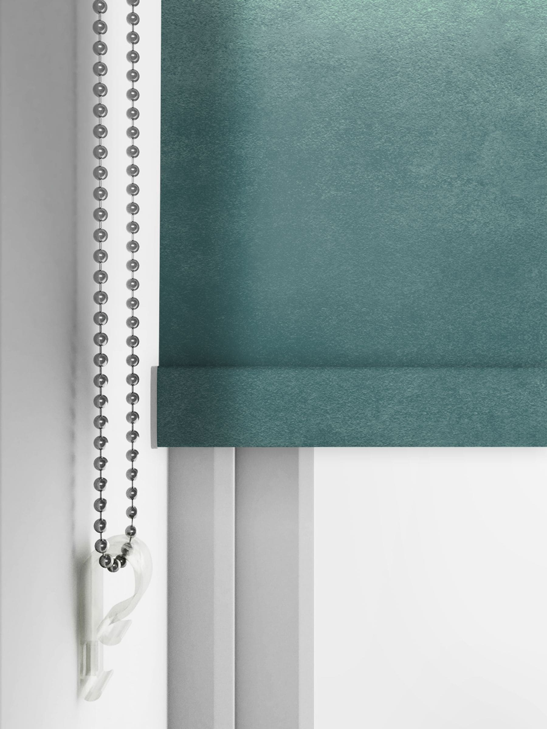 Bluebellgray Teal Ombre made-to-measure roller blind (British brand)