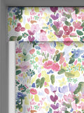 Bluebellgray Flora red floral roller blind, imported from the UK