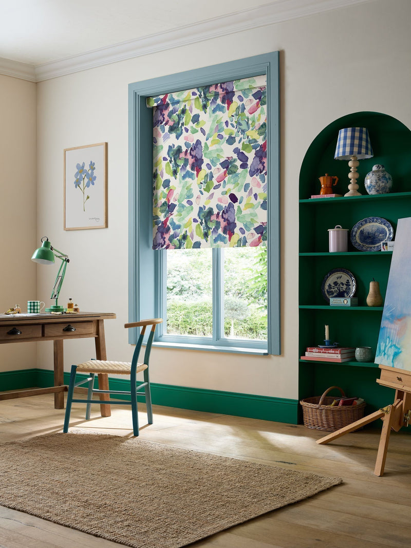 Bluebellgray Spring Palette roller blind in green, imported from the UK
