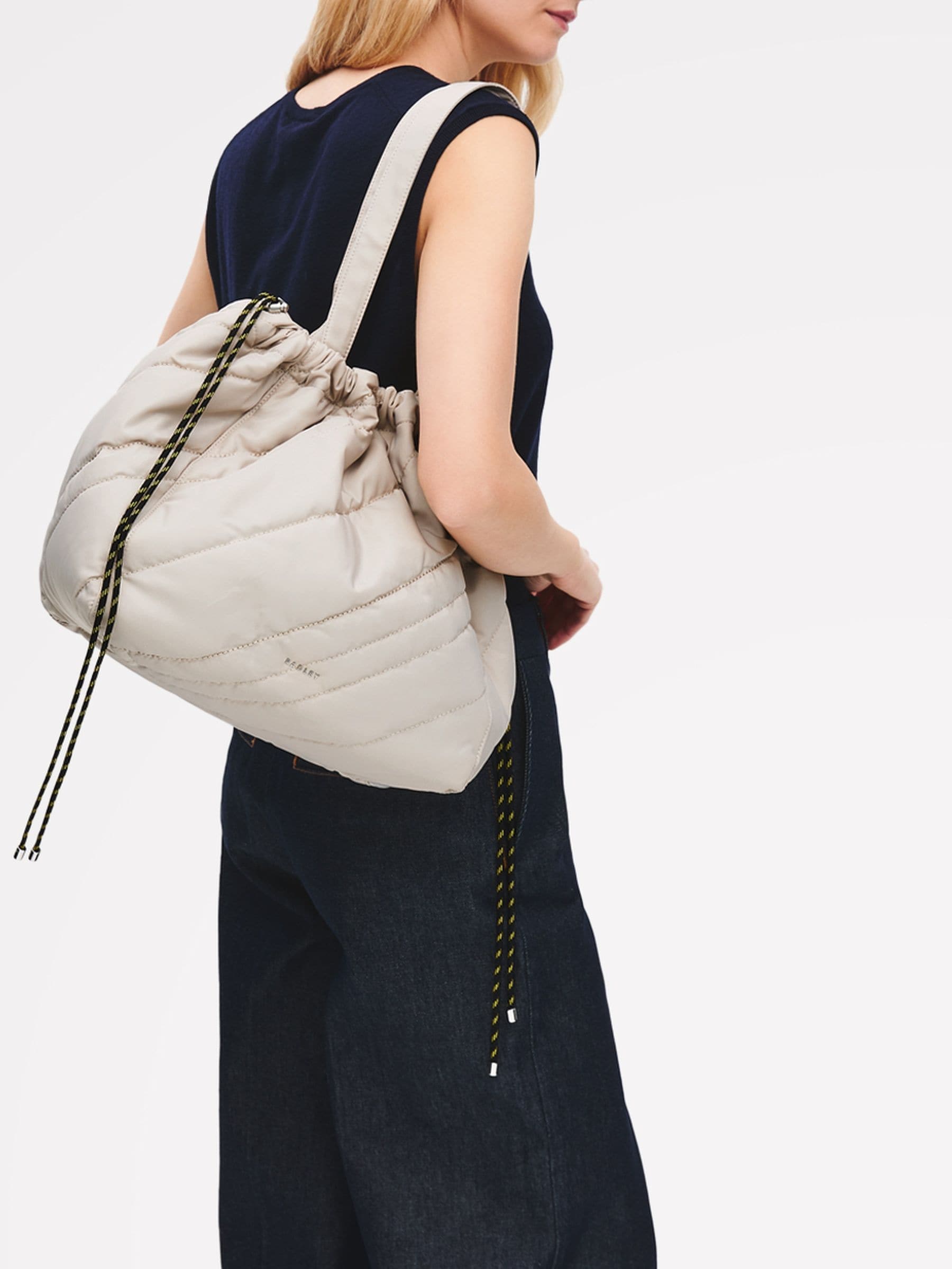 Radley Grey Eden Row Tote Bag in nylon, imported from the UK