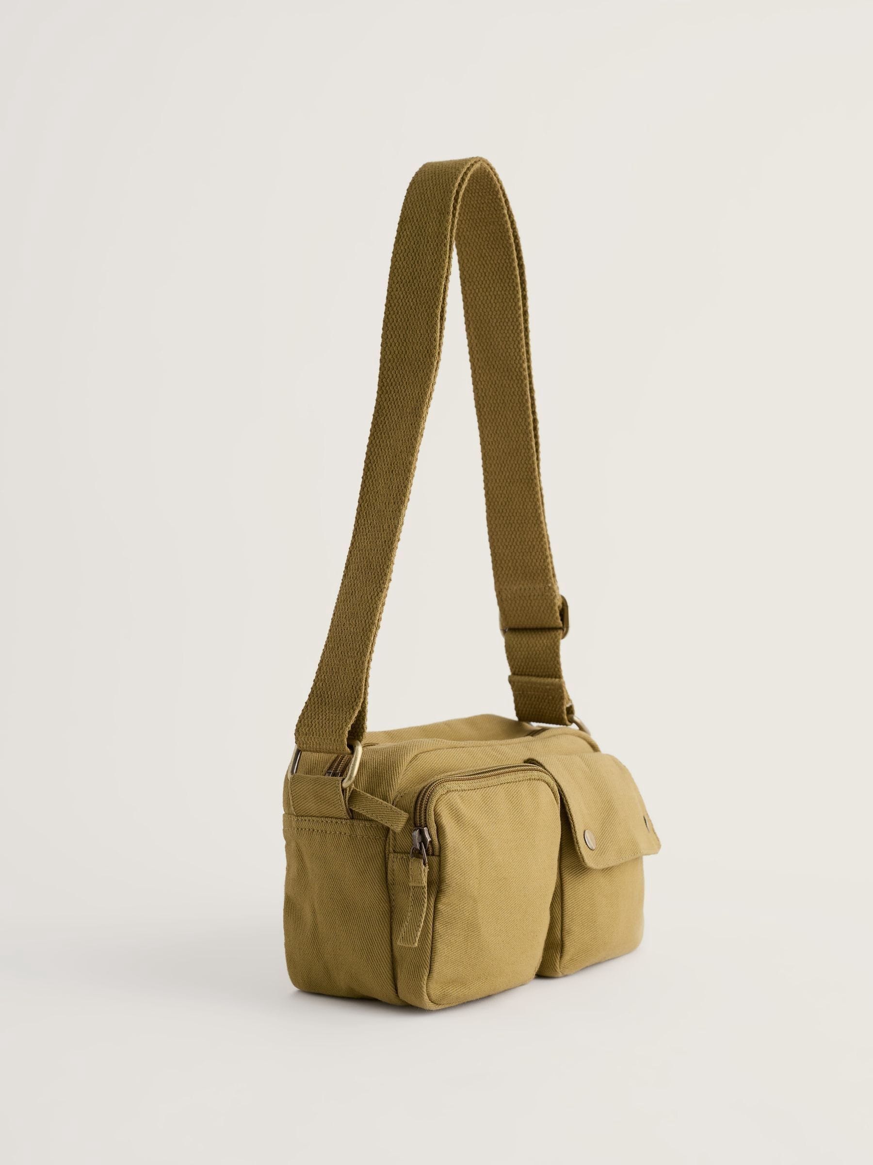 Seasalt Cornwall green Melder cross-body bag cotton UK version