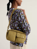 Seasalt Cornwall green Melder cross-body bag cotton UK version