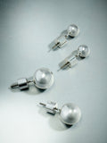 Sterling silver plated ball studs 2 pack, imported from the UK