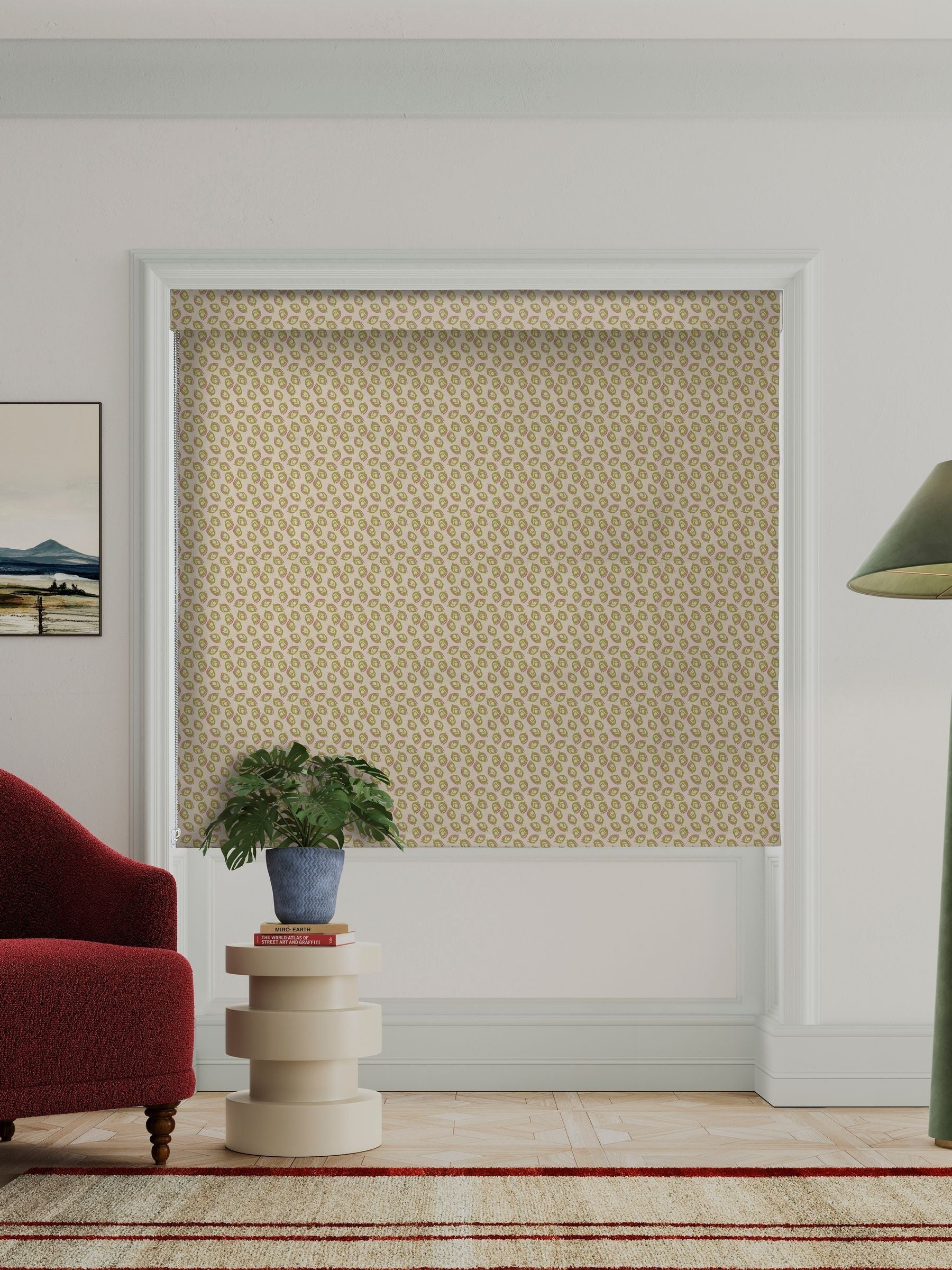Land & Shore Seedling roman blind yellow (British brand)