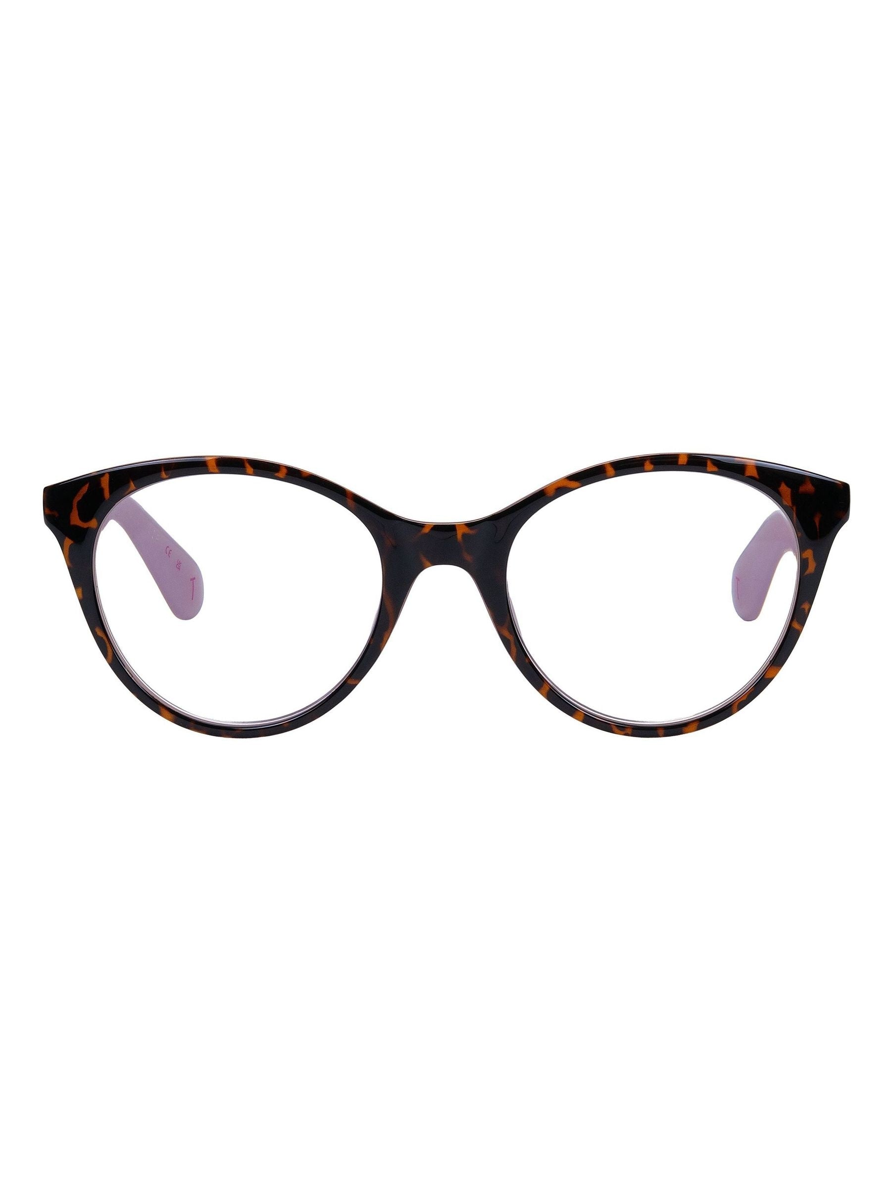 Ted Baker reading glasses brown tortoiseshell cat-eye, imported from the UK